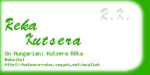 reka kutsera business card
